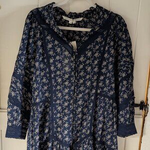 NWT - Veronica Beard Nayari Lace Paneled Floral Mini Dress - Size 10